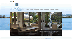 Desktop Screenshot of hotelparkspiaggia.it