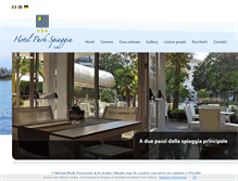 Tablet Screenshot of hotelparkspiaggia.it
